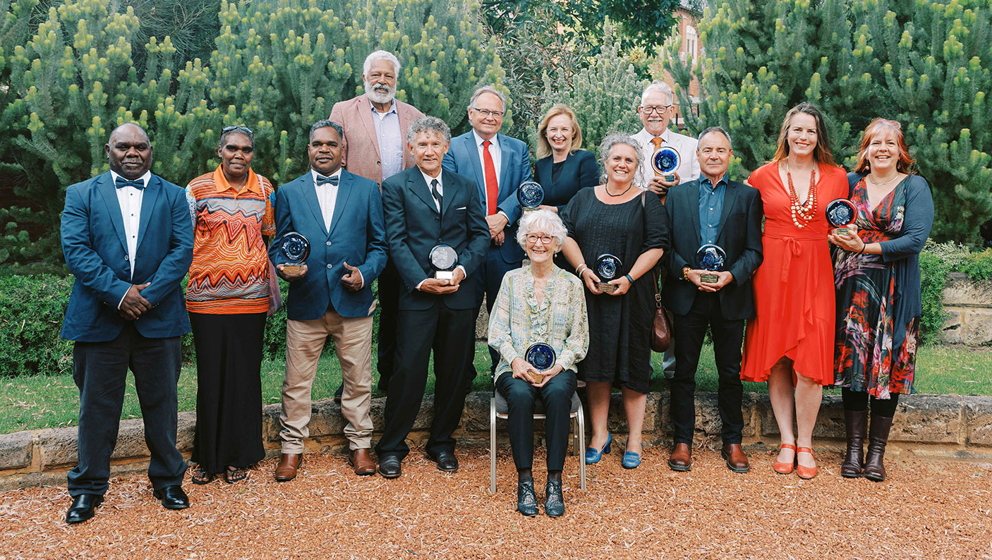 Minister for Culture and the Arts with DLGSC Director General and the State Cultural Treasures Awards 2022 winners, and representatives of winners who could not be there in person.