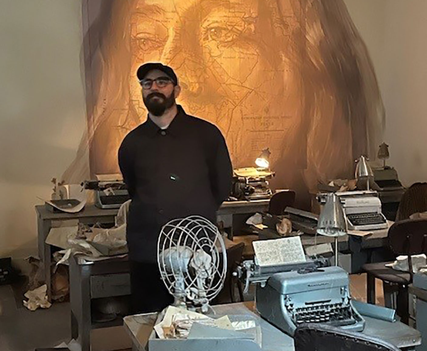The artist Rone at TIME • RONE installation at the Art Gallery of Western Australia