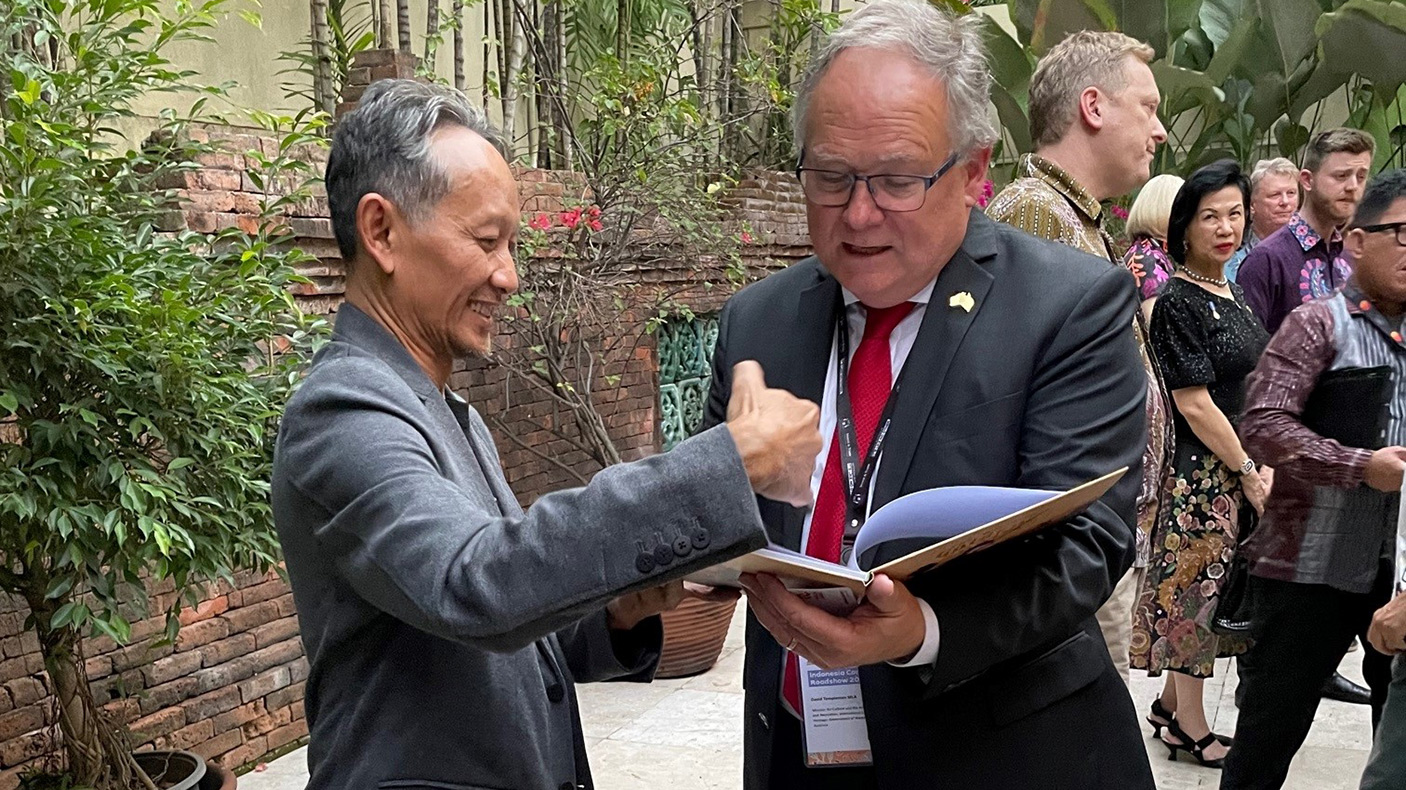 Minister David Templeman at the Indonesia Connect Roadshow